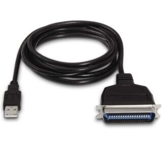 Cable Conversor impresora Aisens A104-0038/ USB Macho - CN36 Macho/ Negro
