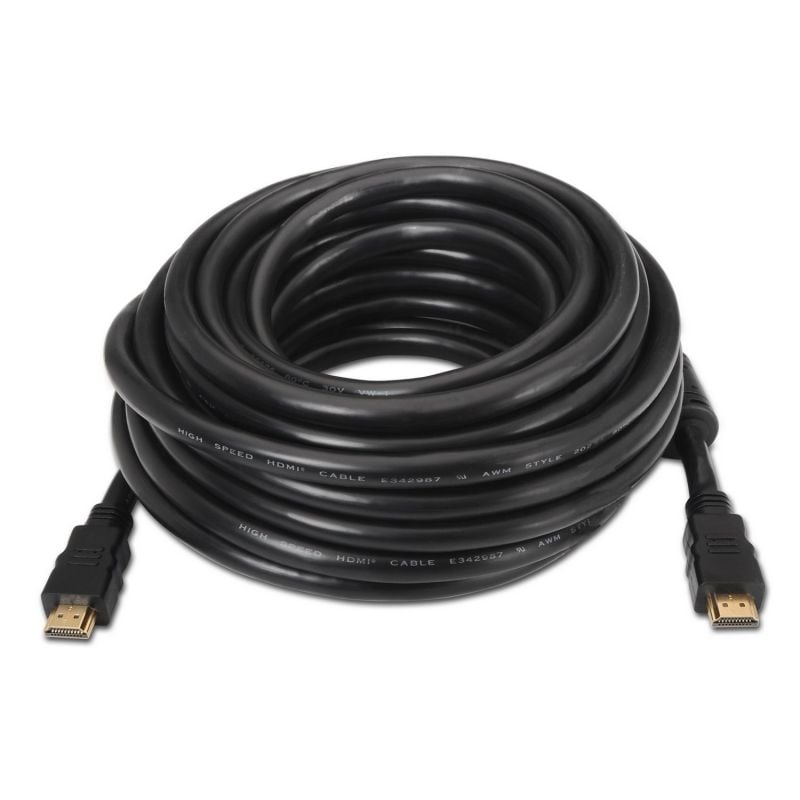 Cable HDMI 1.4 Aisens A119-0102/ HDMI Macho - HDMI Macho/ Hasta 10W/ 720Mbps/ 10m/ Negro