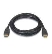 Cable HDMI 2.0 4K Aisens A120-0118/ HDMI Macho - HDMI Macho/ Hasta 10W/ 2250Mbps/ 50cm/ Certificado/ Negro