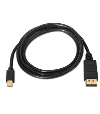 Cable Conversor Aisens A124-0132/ DisplayPort Macho - Mini DisplayPort Macho/ Hasta 5W/ 2300Mbps/ 3m/ Negro