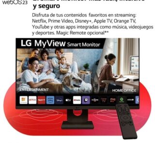 Smart Monitor LG MyView 27SR50F-B 27"/ Full HD/ Smart TV/ Multimedia/ Negro