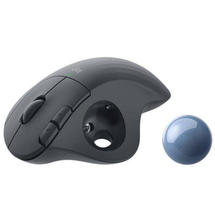 Ratón Trackball Inalámbrico por Bluetooth Logitech ERGO M575/ Hasta 2000 DPI/ Grafito