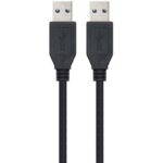 Cable USB 3.0 Nanocable 10.01.1002-BK/ USB Macho - USB Macho/ 2m/ Negro