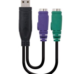 Cable Conversor Nanocable 10.03.0101/ PS Hembra - USB Tipo-A Macho