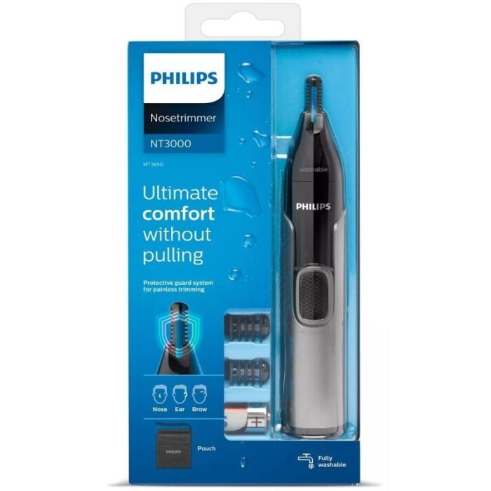 Perfilador Philips Nose Trimmer 3650 Serie 3000/ a Pilas/ 3 Accesorios