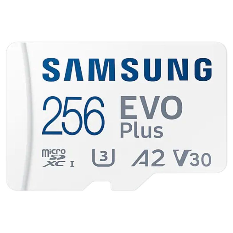 Tarjeta de Memoria Samsung EVO Plus 2021 256GB microSD XC con Adaptador/ Clase 10/ 130MBs
