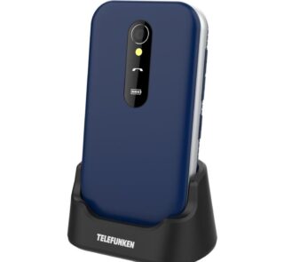 Teléfono Móvil Telefunken S450 para Personas Mayores/ Azul