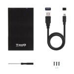 Caja Externa para Disco Duro de 2.5" TooQ TQE-2522B/ USB 3.1