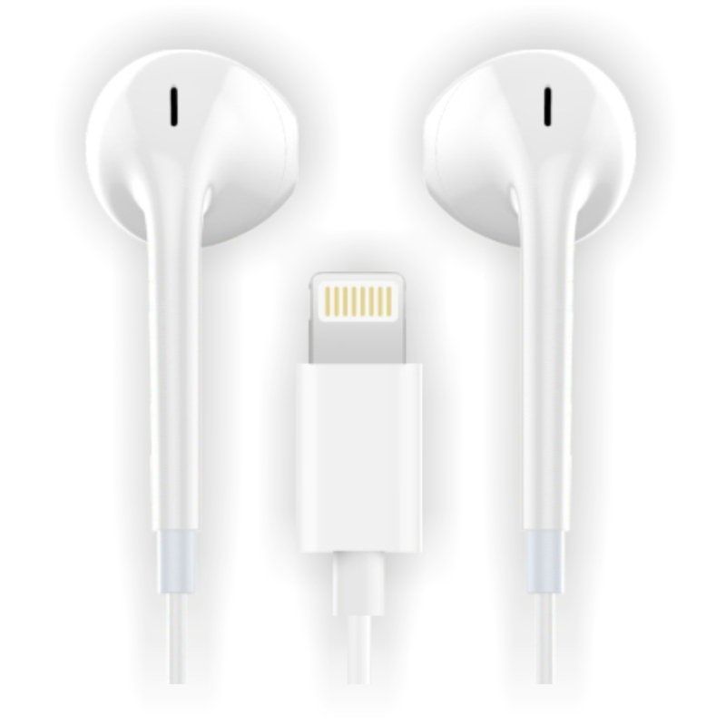Auriculares Tech One Tech earTECH HIP TEC1201/ con Micrófono/ Lightning/ Blancos