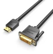 Cable Conversor Vention ABFBG/ DVI-D Macho - HDMI Macho/ 1.5m/ Negro