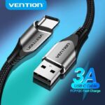 Cable USB 2.0 Tipo-C Vention CODHF/ USB Macho - USB Tipo-C Macho/ Hasta 60W/ 480Mbps/ 1m/ Gris