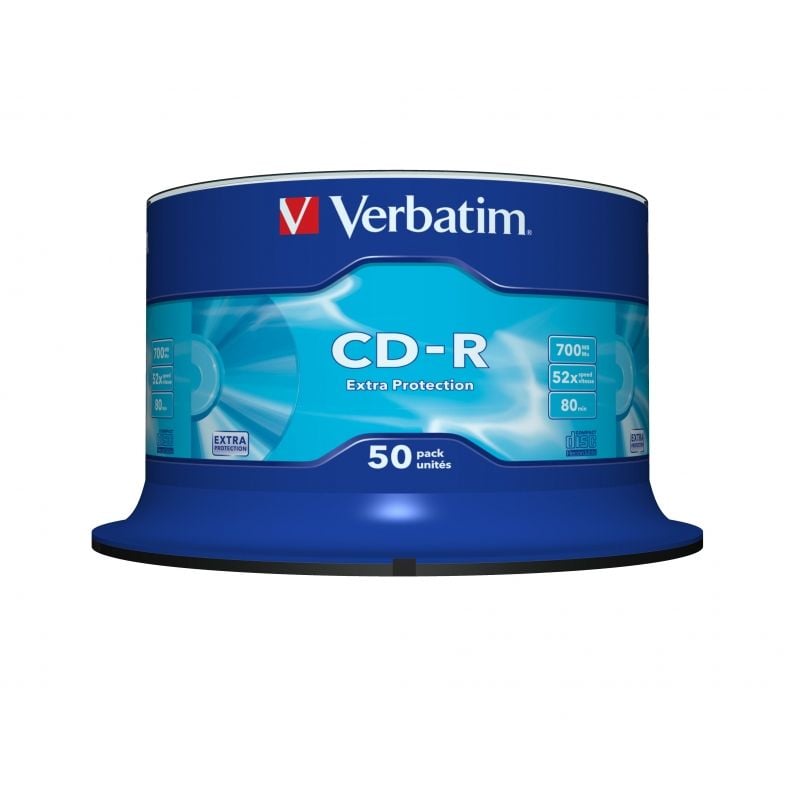 CD-R Verbatim Datalife 52X/ Tarrina-50uds