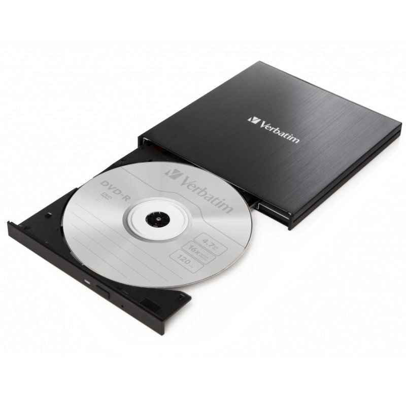 Grabadora Externa CD/DVD Verbartim 43886 conexión USB Tipo-C