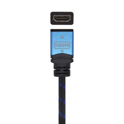 Cable Alargador HDMI Aisens A120-0452/ HDMI Macho - HDMI Hembra/ 1m/ Negro/ Azul