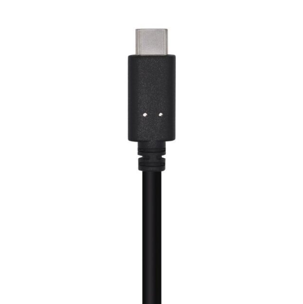 Cable USB 3.1 Aisens A107-0449/ USB Tipo-C Macho - USB Macho/ 50cm/ Negro