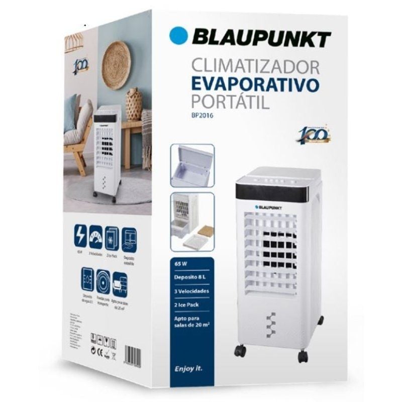 Climatizador Evaporativo Blaupunkt BP2016/ 65W/ Depósito 8L
