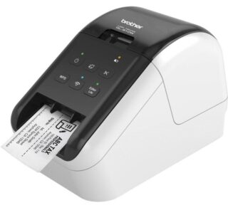 Impresora de Etiquetas Brother QL-810WC/ Térmica/ Ancho etiqueta 62mm/ USB-WiFi/ Blanca y Negra