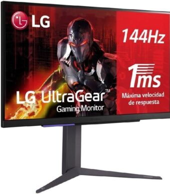 Monitor Gaming LG UltraGear 27GR93U-B 27"/ 4K/ 1ms/ 144Hz/ IPS/ Negro