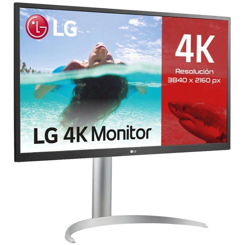 Monitor Profesional LG 27UP550P-W 27"/ 4K/ Blanco