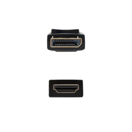Cable DisplayPort Nanocable 10.15.4302/ DisplayPort Macho - HDMI Macho/ 2m/ Negro