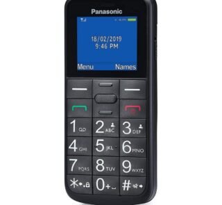 Teléfono Móvil Panasonic KX-TU110EXB para Personas Mayores/ Negro