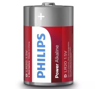 Pack de 2 Pilas D Philips LR20P2B/10/ 1.5V/ Alcalinas
