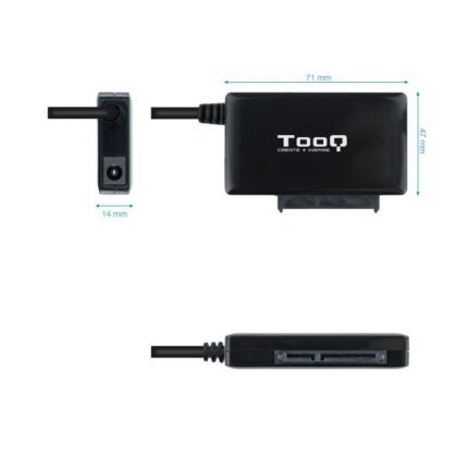 Adaptador para Discos Duros 2.5"/3.5" Tooq TQHDA-01A/ USB 3.0 Macho - SATA