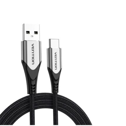 Cable USB 2.0 Tipo-C Vention CODHG/ USB Macho - USB Tipo-C Macho/ Hasta 60W/ 480Mbps/ 1.5m/ Gris