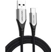 Cable USB 2.0 Tipo-C Vention CODHH/ USB Macho - USB Tipo-C Macho/ Hasta 60W/ 480Mbps/ 2m/ Gris