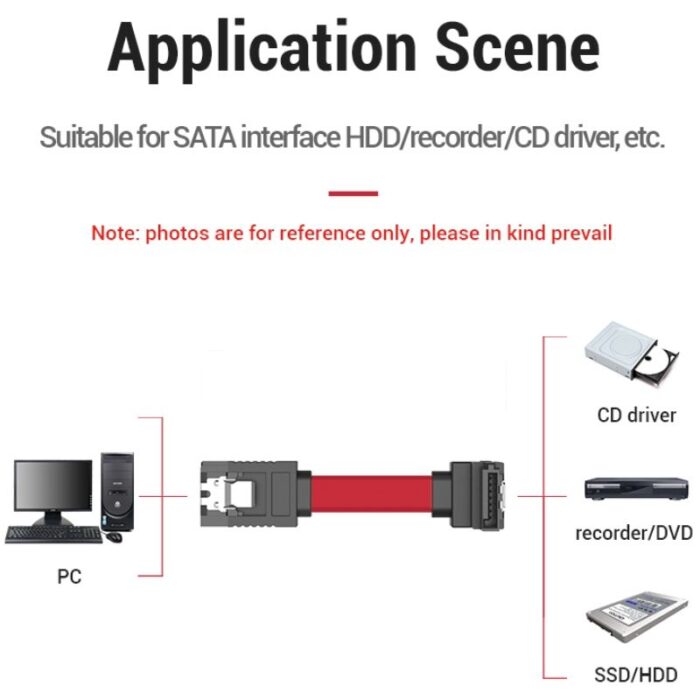 Cable SATA Vention KDDRD/ SATA Hembra - SATA Hembra/ 50cm/ Rojo