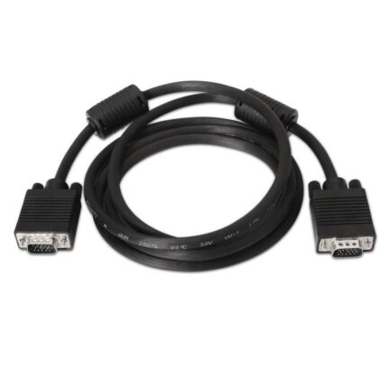 Cable SVGA Aisens A113-0072/ VGA Macho - VGA Macho/ Hasta 3W/ 10Mbps/ 3m/ Negro