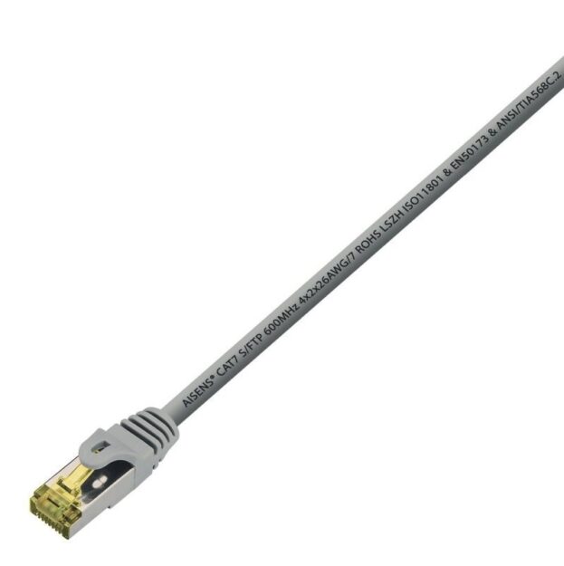 Cable de Red RJ45 SFTP Aisens A146-0336 Cat.7/ 3m/ Gris