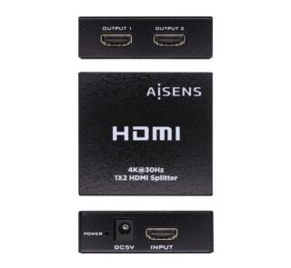 Duplicador HDMI Aisens A123-0506/ 2x HDMI Hembra/ HDMI Macho - USB Hembra