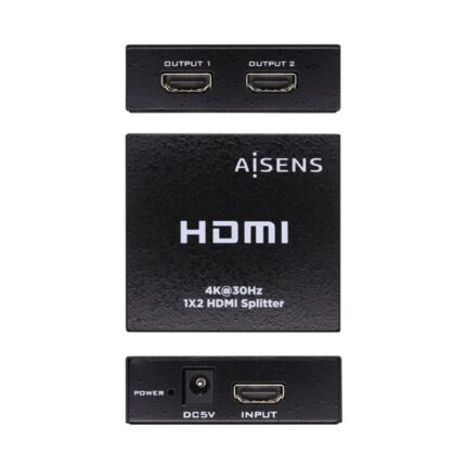 Duplicador HDMI Aisens A123-0506/ 2x HDMI Hembra/ HDMI Macho - USB Hembra