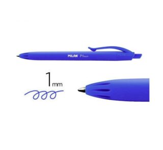 Caja de Bolígrafos de Tinta de Aceite Retráctil Milan P1 Touch MLN176510925/ 25 unidades/ Azules