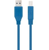 Cable USB 3.0 Impresora Nanocable 10.01.0802-BL/ USB Tipo-B Macho - USB Macho/ 2m/ Azul