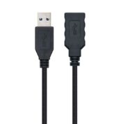 Cable Alargador USB 3.0 Nanocable 10.01.0901-BK/ USB Macho - USB Hembra/ 1m/ Negro