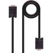 Cable SVGA Nanocable 10.15.1302/ VGA Macho - VGA Macho/ 1.8m/ Negro