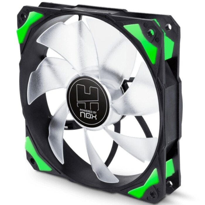 Ventilador Nox H-Fan Green/ 12cm/ Verde