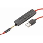 Auriculares HP-POLY Plantronics Blackwire C3225/ con Micrófono/ Jack 3.5/ USB/ Negros