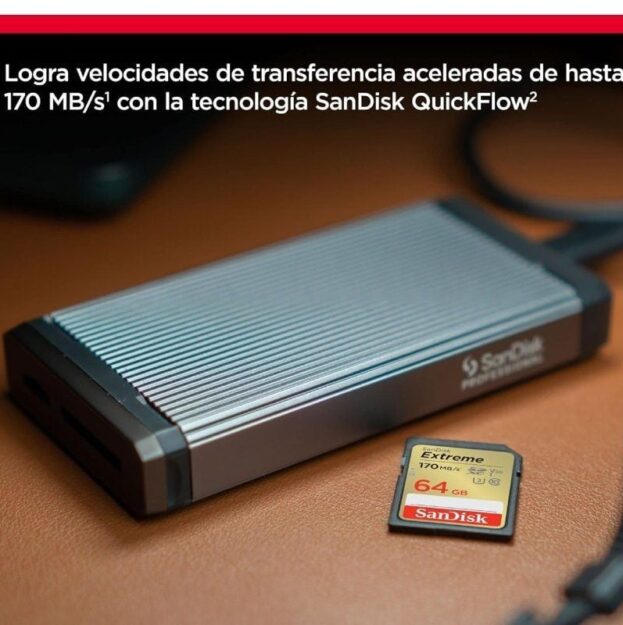 Tarjeta de Memoria SanDisk Extreme 64GB SD XC UHS-I Clase 10/ 170MBs
