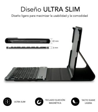Funda con Teclado Subblim KeyTab Pro BT para Tablet Lenovo Tab M10 FHD Plus de 10.3"/ Negra