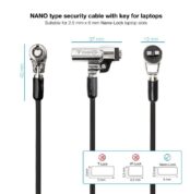 Cable de Seguridad Tipo NANO para Portátiles TooQ TQCLKC0045-G/ 1.5m