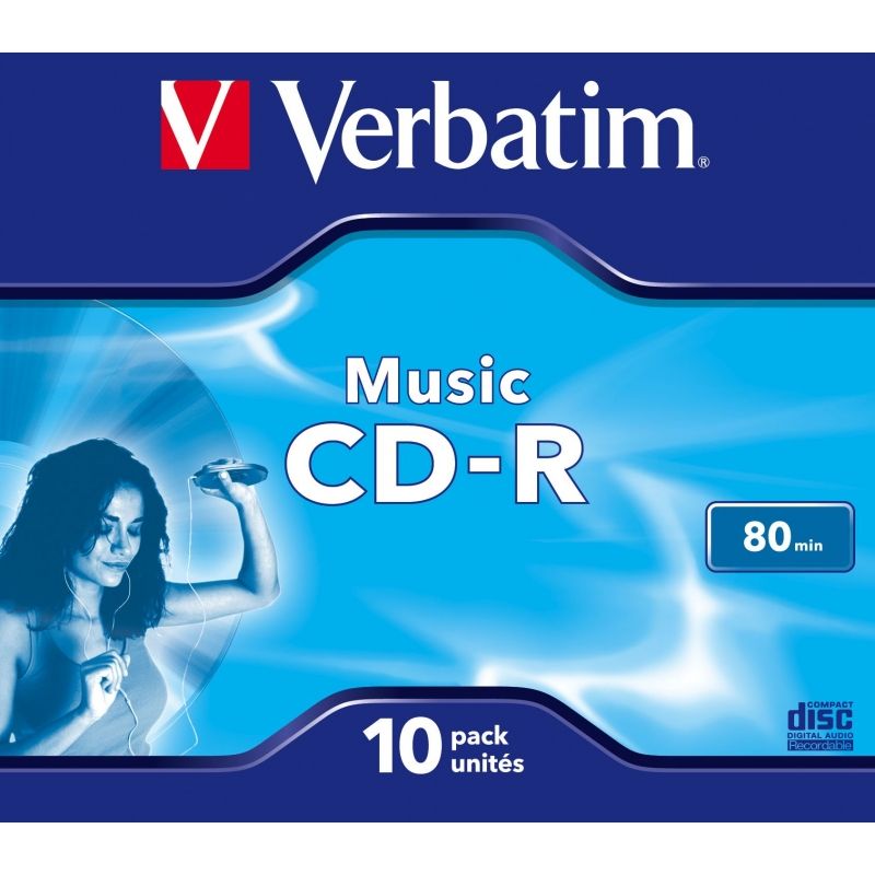 CD-R Verbatim Music 16X/ Caja-10uds