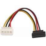 Cable Alimentación SATA Aisens A131-0160/ Molex 4 PIN Macho - SATA Hembra/ Hasta 54W/ 16cm