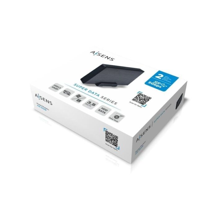 Caja Externa para Disco Duro de 3.5" Aisens ASE-3530B/ USB 3.1