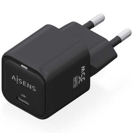 Cargador Gan de Pared Aisens ASCH-35W1P023-BK/ 1xUSB Tipo-C/ 35W