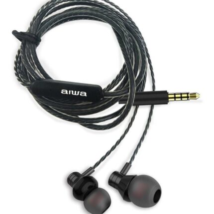 Auriculares Intrauditivos Aiwa ESTM-50BK/ con Micrófono/ Jack 3.5/ Negro