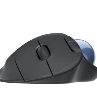 Ratón Trackball Inalámbrico por Bluetooth Logitech ERGO M575/ Hasta 2000 DPI/ Grafito