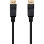Cable DisplayPort 1.2 4K Nanocable 10.15.2301/ DisplayPort Macho - DisplayPort Macho/ 1m/ Negro
